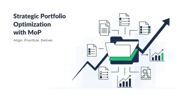 Strategic Portfolio Optimization with MoP framework, aligning projects, prioritizing initiatives, and delivering value with charts and documents.