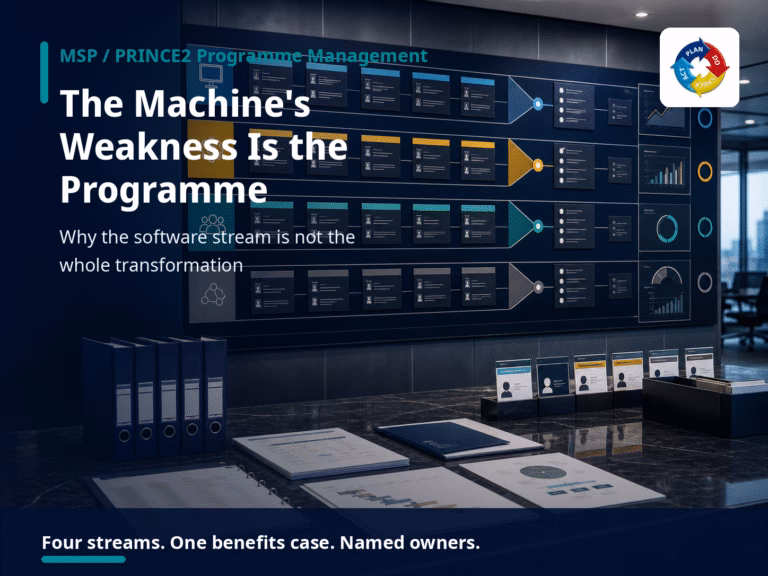 MSP programme board showing four coordinated ERP transformation streams